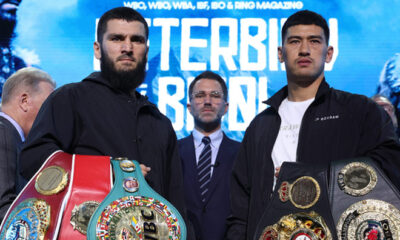 Beterbiev and Bivol face-to-face ahead of their much-anticipated showdown on October 12 in Riyadh Photo Credit: Mark Robinson Matchroom Boxing