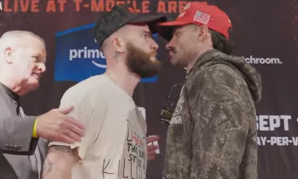 Caleb Plant NOSE-TO-NOSE with Trevor McCumby & PULLED AWAY; Rolly Romero TRIES TO PUNK Manuel Jaimes