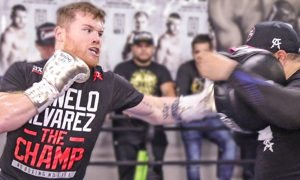 Canelo Álvarez (TRAINING CAMP) - FULL MEDIA WORKOUT | Canelo vs. Kovalev