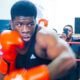 David Adeleye the 'other' young HEAVYWEIGHT MONSTER at the Peacock | Frank Warren boxing workout