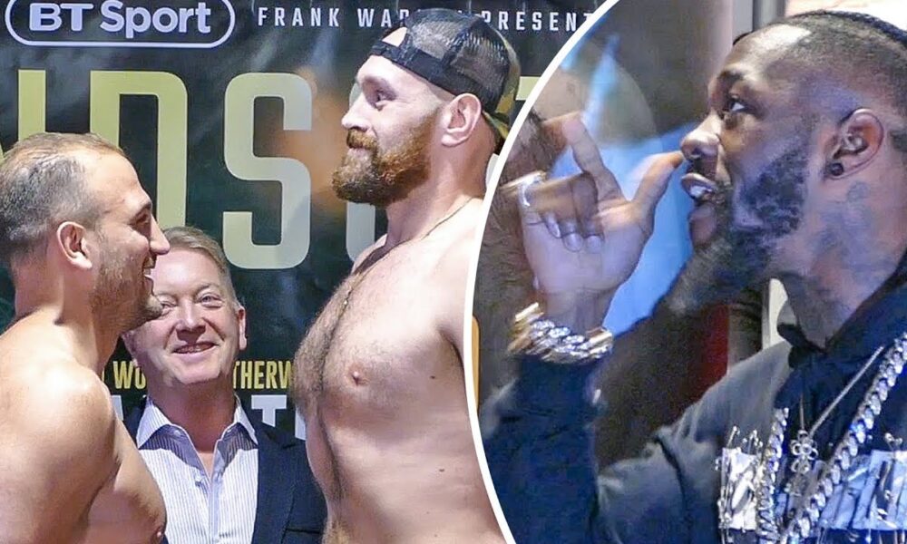 Deontay Wilder CRASHES Tyson Fury WEIGH IN!! Dad & Crowd GO CRAZY!!!