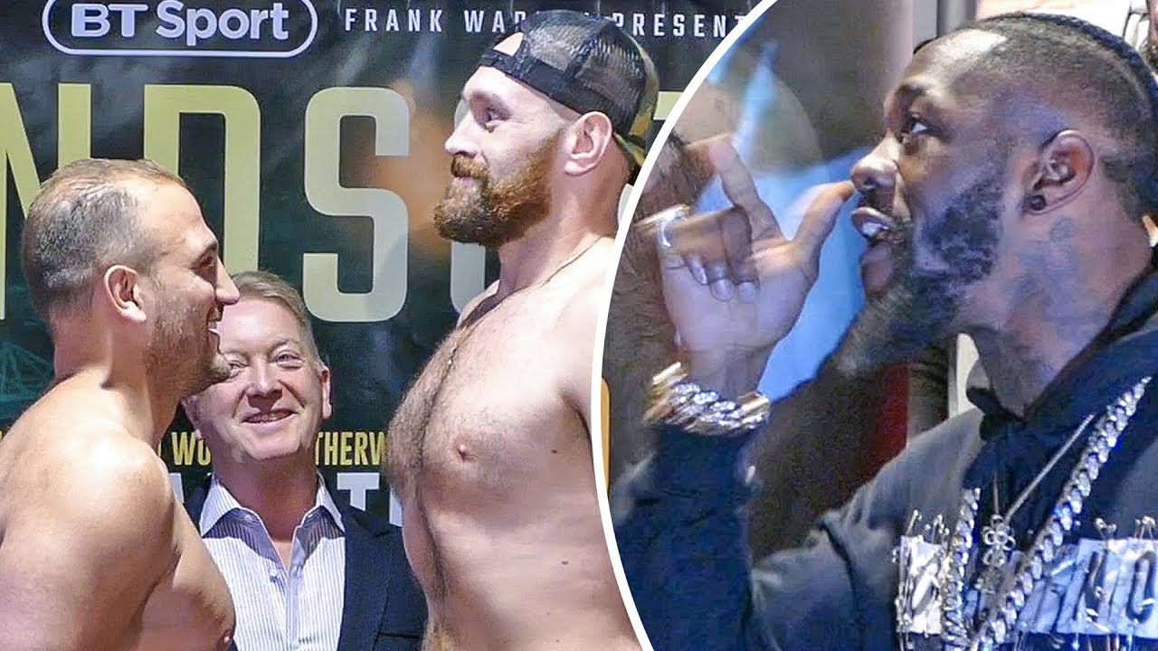 Deontay Wilder CRASHES Tyson Fury WEIGH IN!! Dad & Crowd GO CRAZY!!!