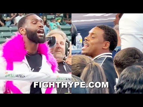 ERROL SPENCE & JARON ENNIS GO AT IT; TRADE WORDS AFTER ENNIS GETS 2ND ROUND KNOCKOUT IN FRONT OF HIM