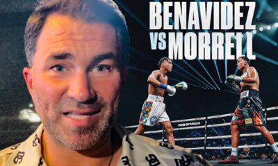 Eddie Hearn REACTS to Benavidez vs Morrell; TRUTH on De La Hoya “BURNING DEEP IN HIS SOUL” BEEF