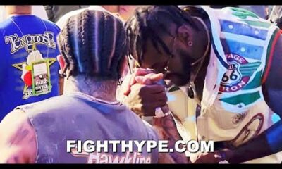 GERVONTA DAVIS & DEONTAY WILDER DAP UP & SHOW RESPECT AFTER WATCHING ANDY RUIZ BEAT LUIS ORTIZ