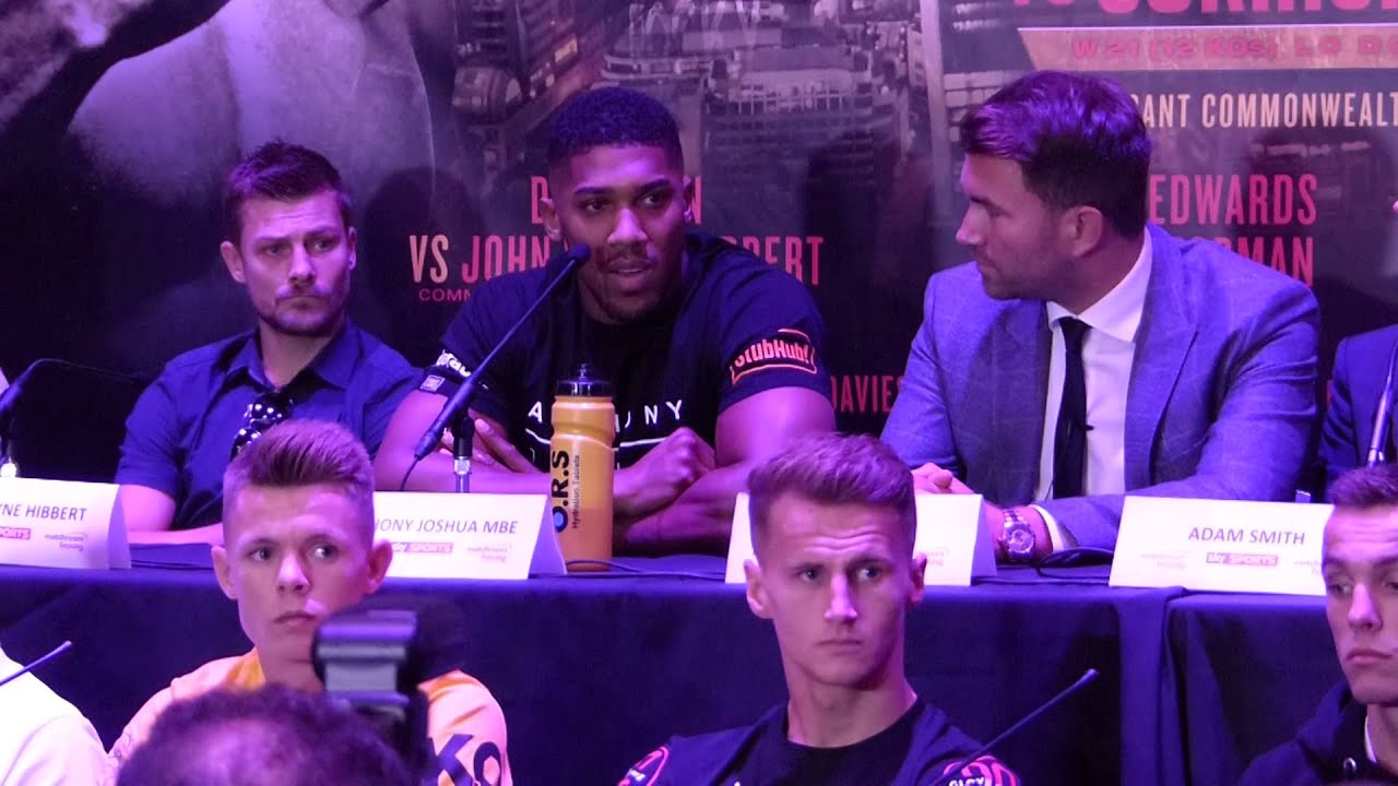 I'll kick your a** again you little punk | Big clash at Anthony Joshua Press Conference