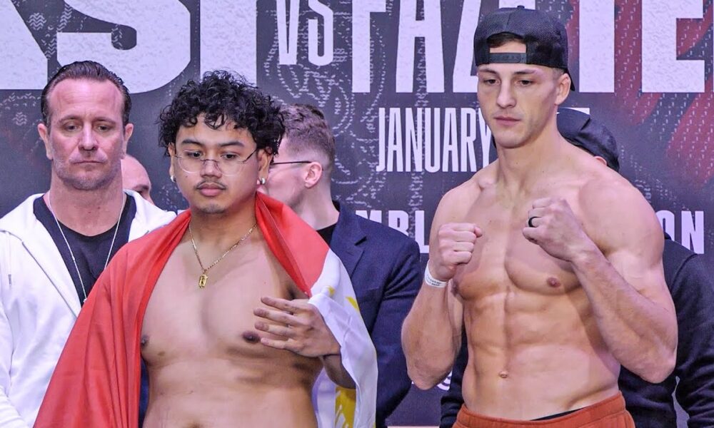 Salt Papi vs Josh Brueckner • FULL WEIGH IN & FACE OFF | DAZN Boxing & Misfits 004