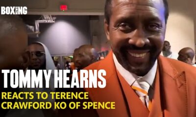 Tommy Hearns Immediate Reaction To Crawford KO vs Spence