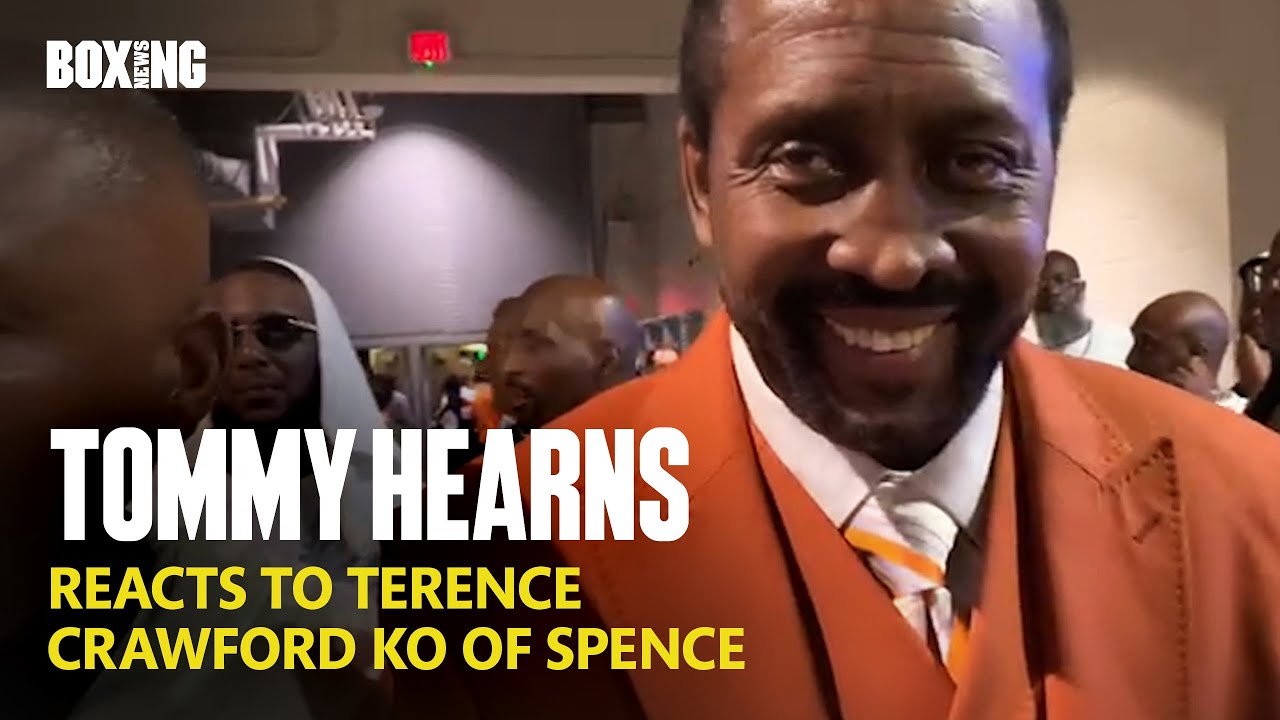 Tommy Hearns Immediate Reaction To Crawford KO vs Spence