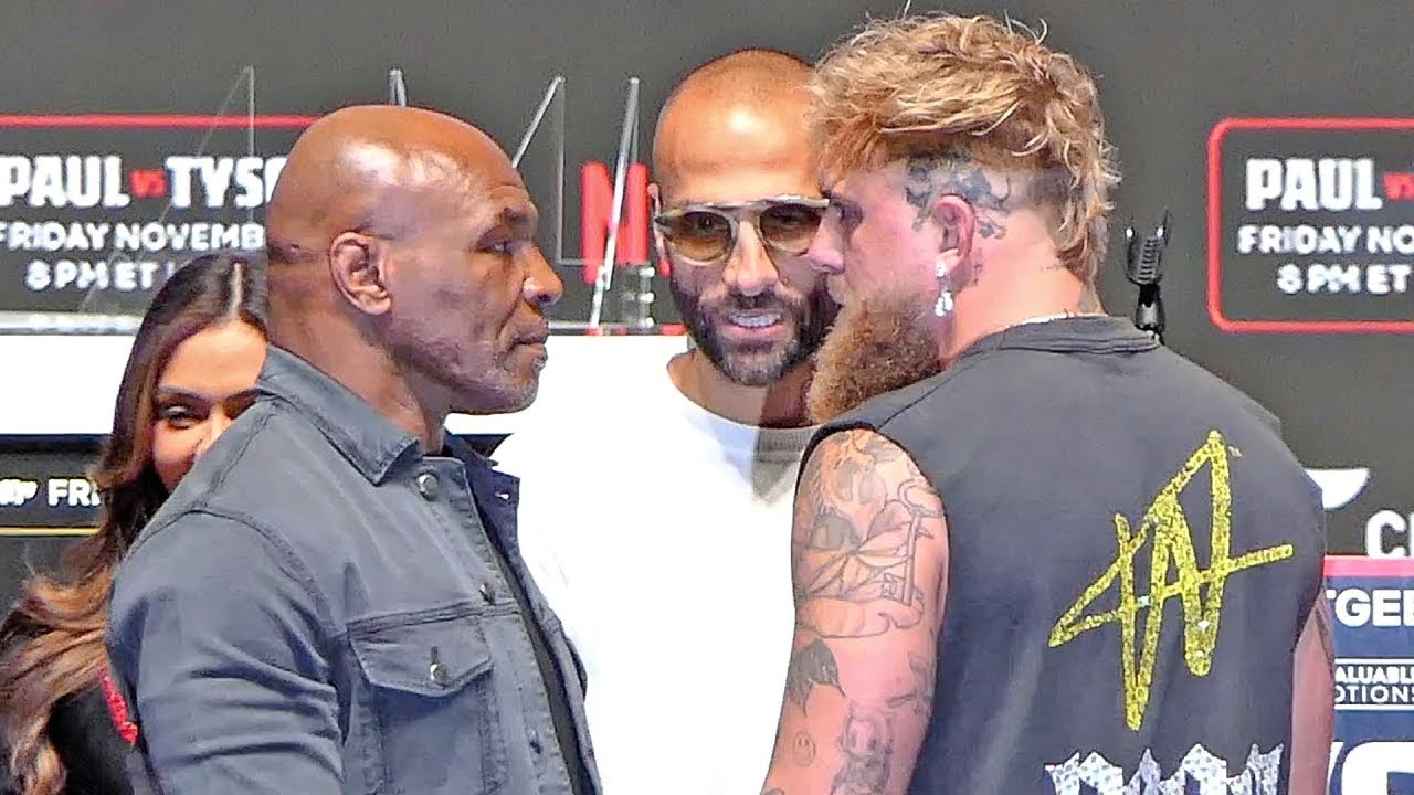 CHAOTIC!! • WATCH Mike Tyson’s TENSE FACE OFF | Jake Paul vs Mike Tyson