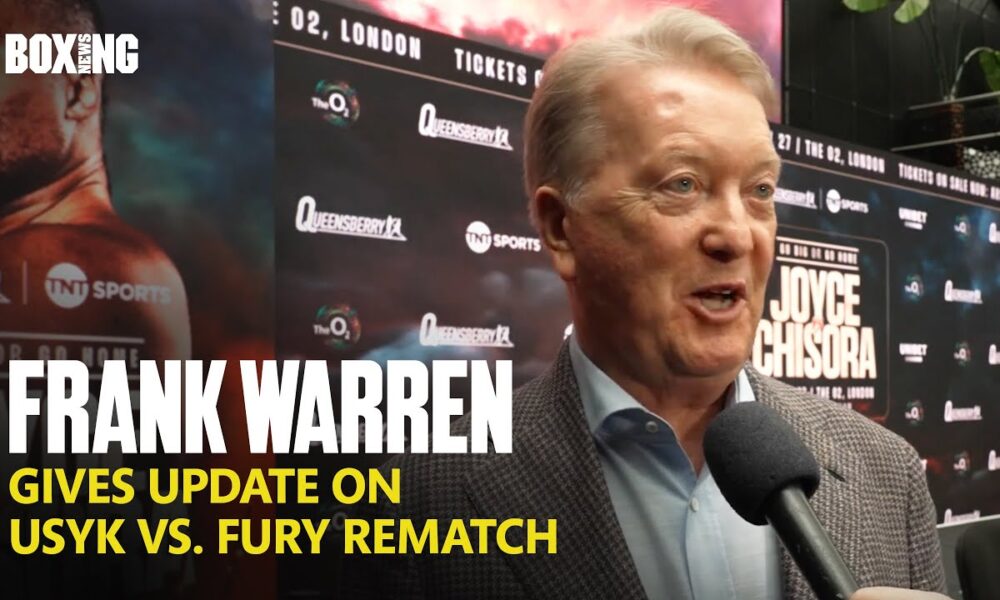 Frank Warren Gives Update On Usyk vs. Fury Rematch