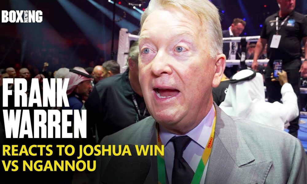 Frank Warren Reacts To "Devastating" Anthony Joshua KO vs Ngannou