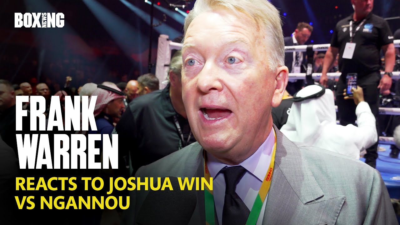 Frank Warren Reacts To "Devastating" Anthony Joshua KO vs Ngannou