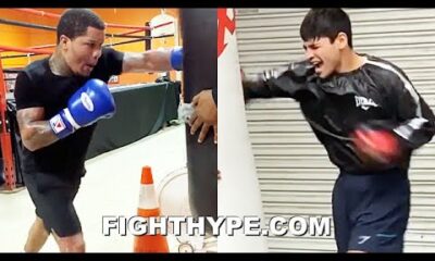 GERVONTA DAVIS VS. RYAN GARCIA SIDE-BY-SIDE HEAVY BAG TRAINING COMPARISON | EXPLOSIVE KNOCKOUT POWER