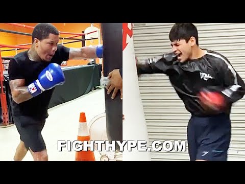 GERVONTA DAVIS VS. RYAN GARCIA SIDE-BY-SIDE HEAVY BAG TRAINING COMPARISON | EXPLOSIVE KNOCKOUT POWER