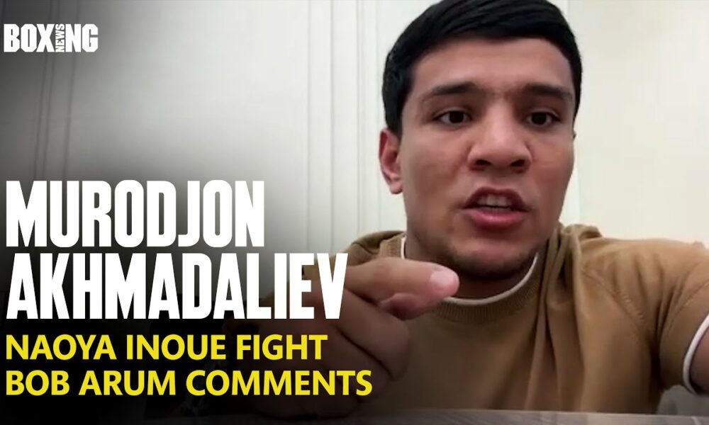 "Inoue Is Avoiding Me!" - Murodjon Akhmadaliev On Bob Arum Comments