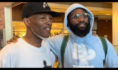 Jaron Ennis MEETS Terence Crawford Dad & SHOWS LOVE; Bozy Ennis CHOPS IT UP with Crawford Parents