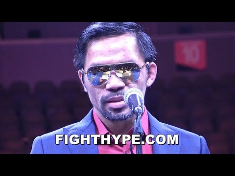 PACQUIAO EMOTIONAL SPEECH AFTER LOSING TO UGAS: "MIGHT NOT SEE MANNY PACQUIAO AGAIN TO FIGHT"