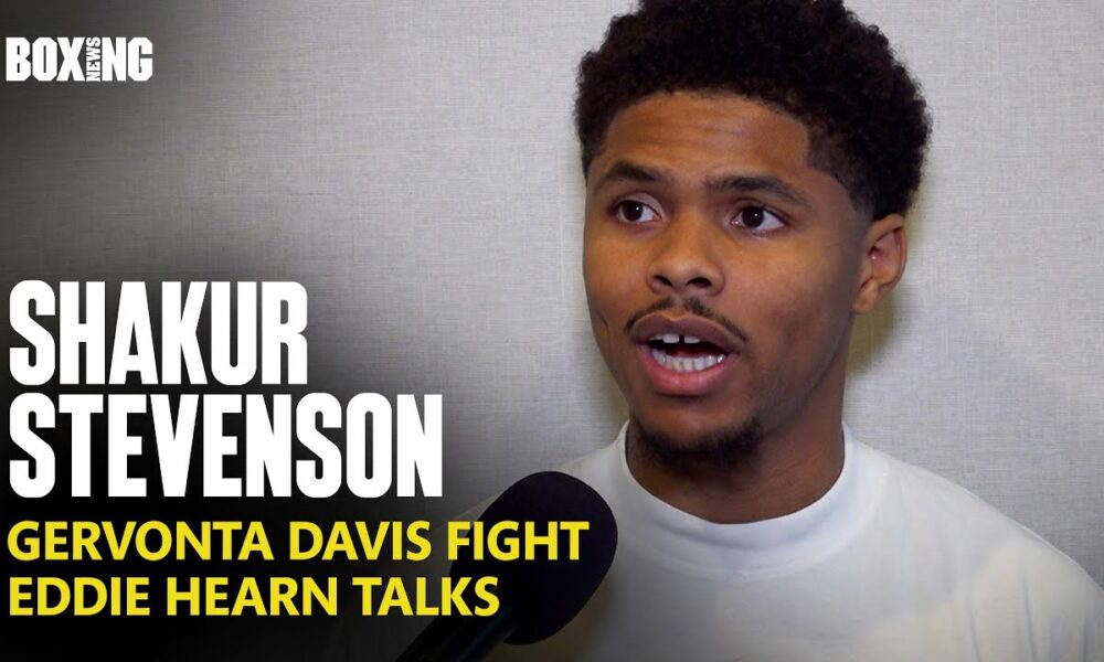 Shakur Stevenson Breaks Silence On Gervonta Davis Talks