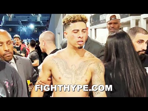 AUSTIN MCBROOM IMMEDIATE REACTION AFTER ANESONGIB KNOCKED HIM OUT, DROPPING HIM 5 TIMES