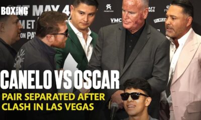 Canelo Alvarez & Oscar De La Hoya Clash In Las Vegas [Subtitles]