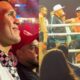 David Benavidez CONFRONTS Canelo RINGSIDE after watching him DROP & BEAT Jaime Munguia