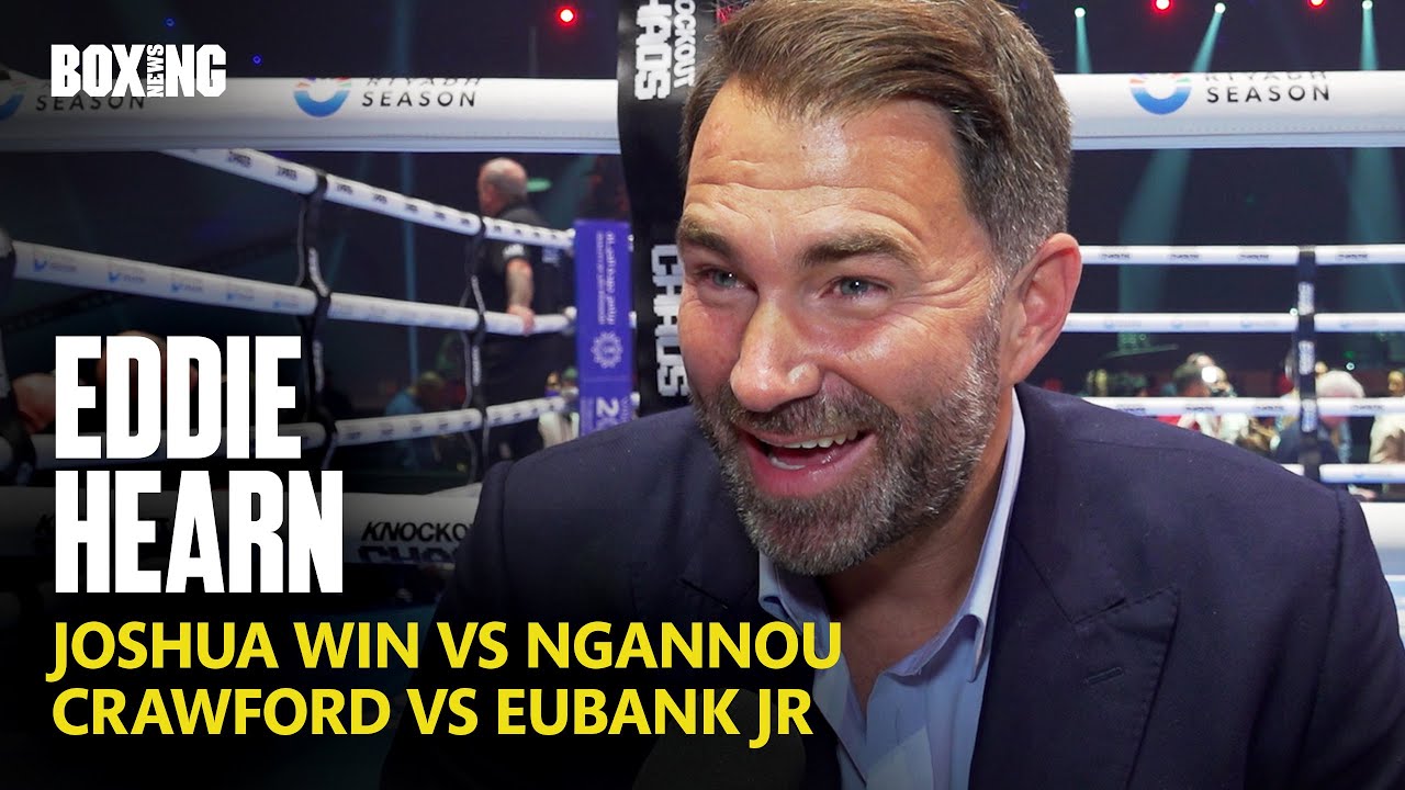 Eddie Hearn Reacts To Brutal Anthony Joshua KO Of Ngannou