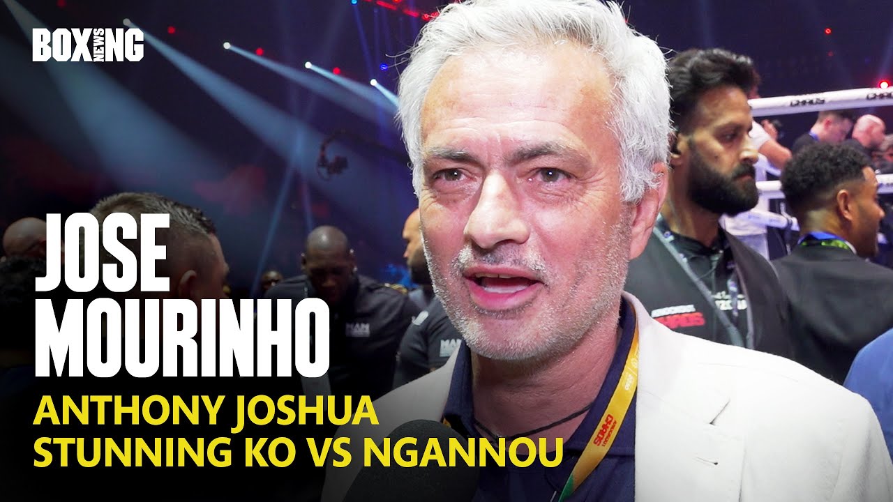 Exclusive: Jose Mourinho Reacts To Anthony Joshua Sensational KO vs Ngannou