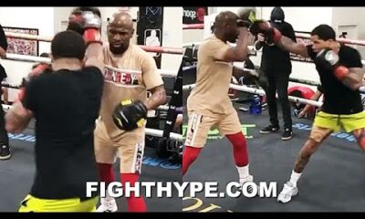 FLOYD MAYWEATHER PREFECTING GERVONTA DAVIS SHOTGUN JAB; DRILLS TBE GAME PLAN FOR LEO SANTA CRUZ