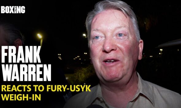 Frank Warren Reacts To Fiery Fury-Usyk Weigh-In