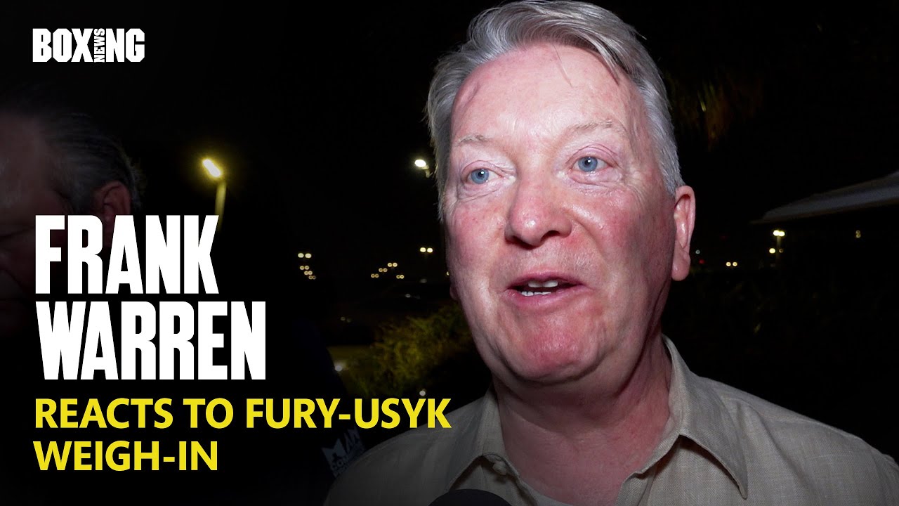 Frank Warren Reacts To Fiery Fury-Usyk Weigh-In