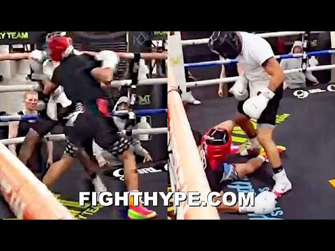 LEAK! ROLLY ROMERO FLOORED IN SPARRING BY J'HON INGRAM WITH SAME SHOT GERVONTA DAVIS KNOCKED HIM OUT