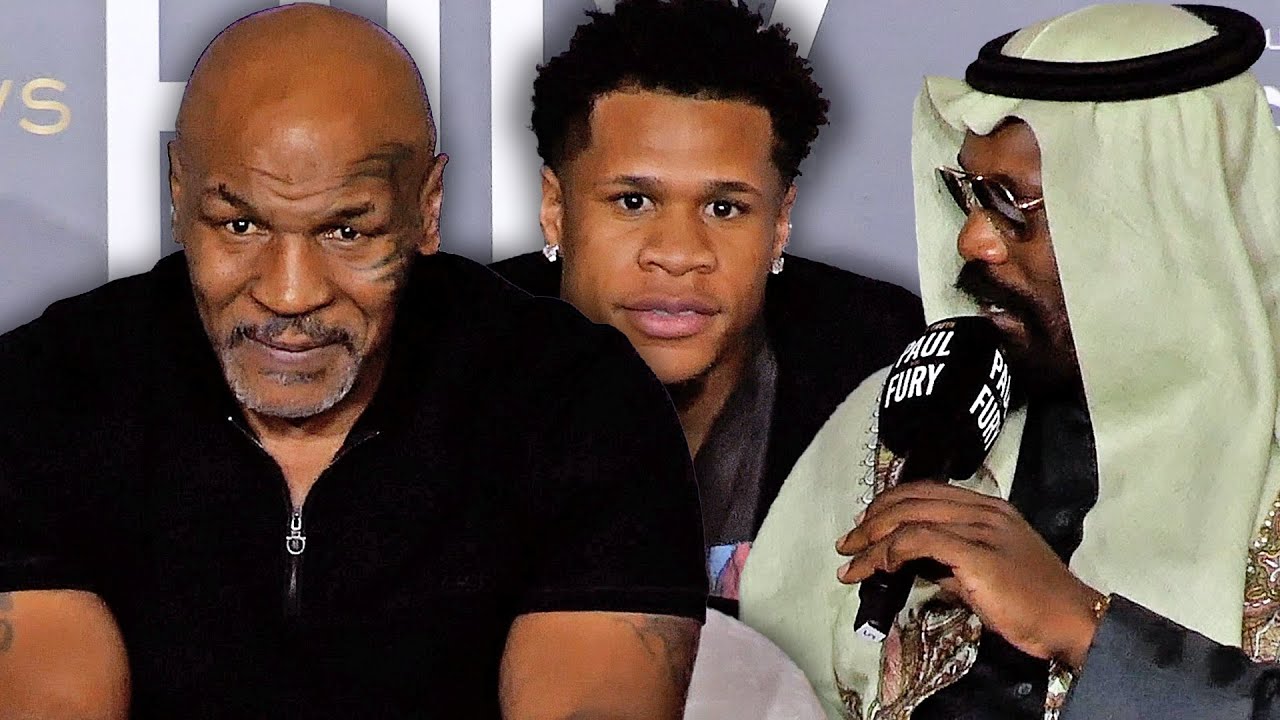 MIKE TYSON... MEET 'SHEIKH' DERECK CHISORA (& Devin Haney) - THREE WISE MEN at Fury vs Paul