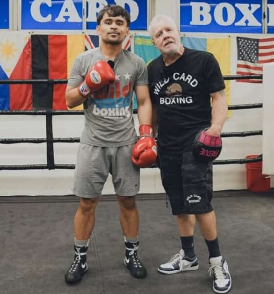 Manny Pacquiao Jr and Freddie Roach