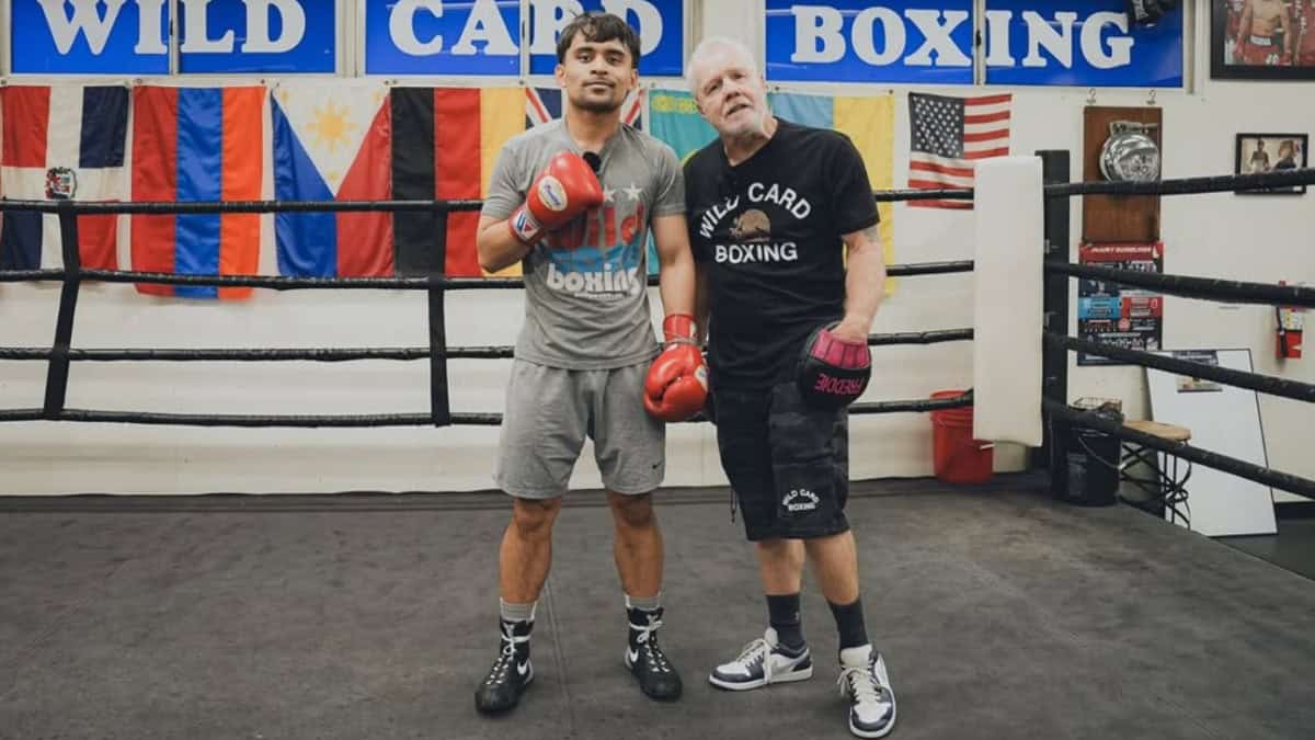 Manny Pacquiao Jr and Freddie Roach