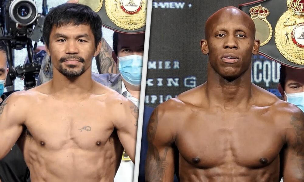 Manny Pacquiao vs Yordenis Ugas - FULL WEIGH-IN & FINAL FACEOFF | MGM Las Vegas