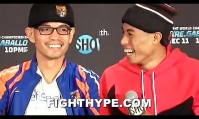 NONITO DONAIRE BUSTS OUT LAUGHING AFTER TRANSLATING REYMART GABALLO'S ANSWER ON HOW TO DEAL WITH HIM