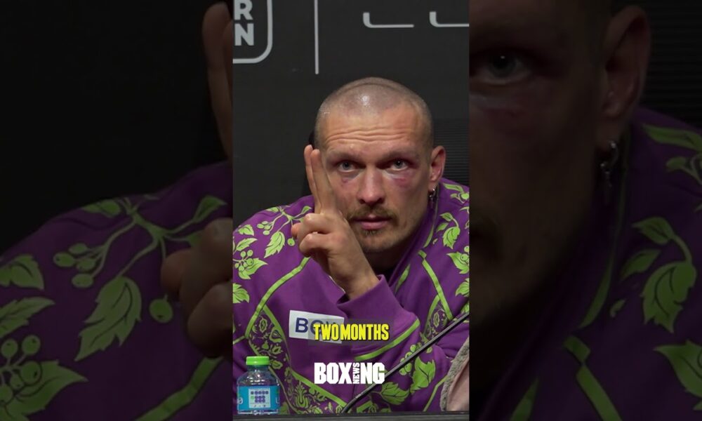 Oleksandr Usyk Reveals His Plans After Beating Tyson Fury