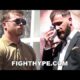 CANELO WATCHES CALEB PLANT GET CUT WORKED ON; STARES DOWN DAMAGE DONE IN HEATED BRAWL