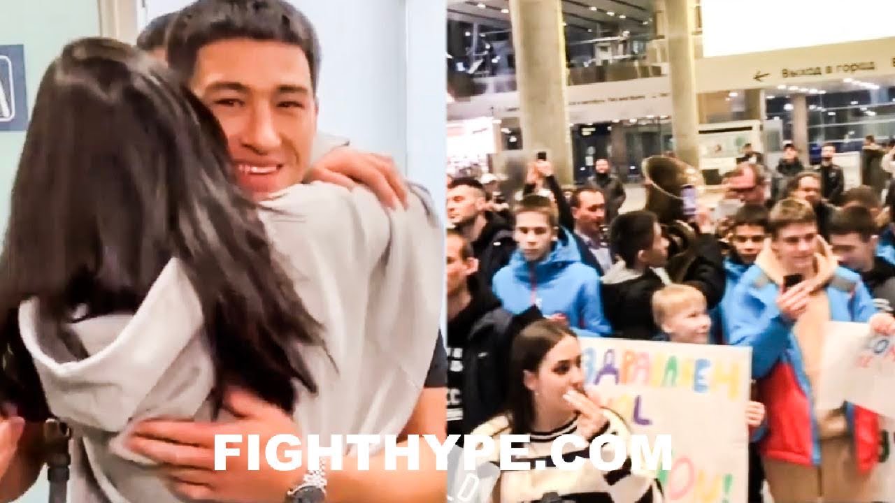 DMITRY BIVOL RETURNS HOME TO HERO'S WELCOME AFTER BEATING CANELO; REUNITES WITH FAMILY IN RUSSIA