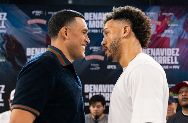 Benavidez puts his WBC interim light heavyweight title on the line against Morrell Photo Credit: Ryan Hafey/Premier Boxing Champions