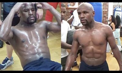 FLOYD MAYWEATHER RIPPED AND FLEXIN' SIX PACK AT 40; IN SHAPE AND READY FOR CONOR MCGREGOR