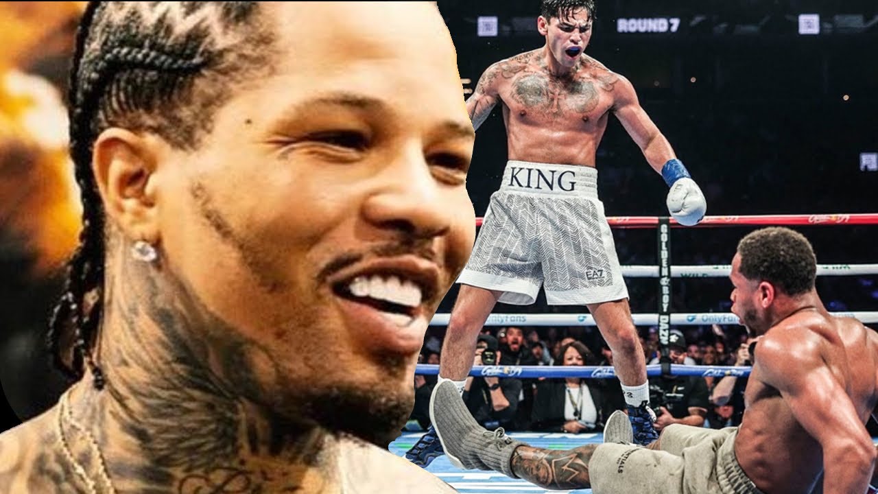 Gervonta Davis REACTS to Ryan Garcia DROPPING & BEATING Devin Haney in HUGE UPSET