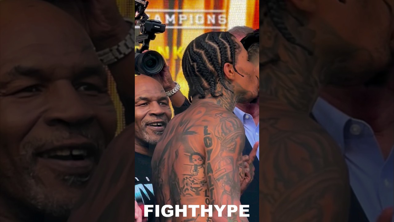 MIKE TYSON SMILES AT GERVONTA DAVIS PUSHING RYAN GARCIA & GOING AT IT WITH BERNARD HOPKINS