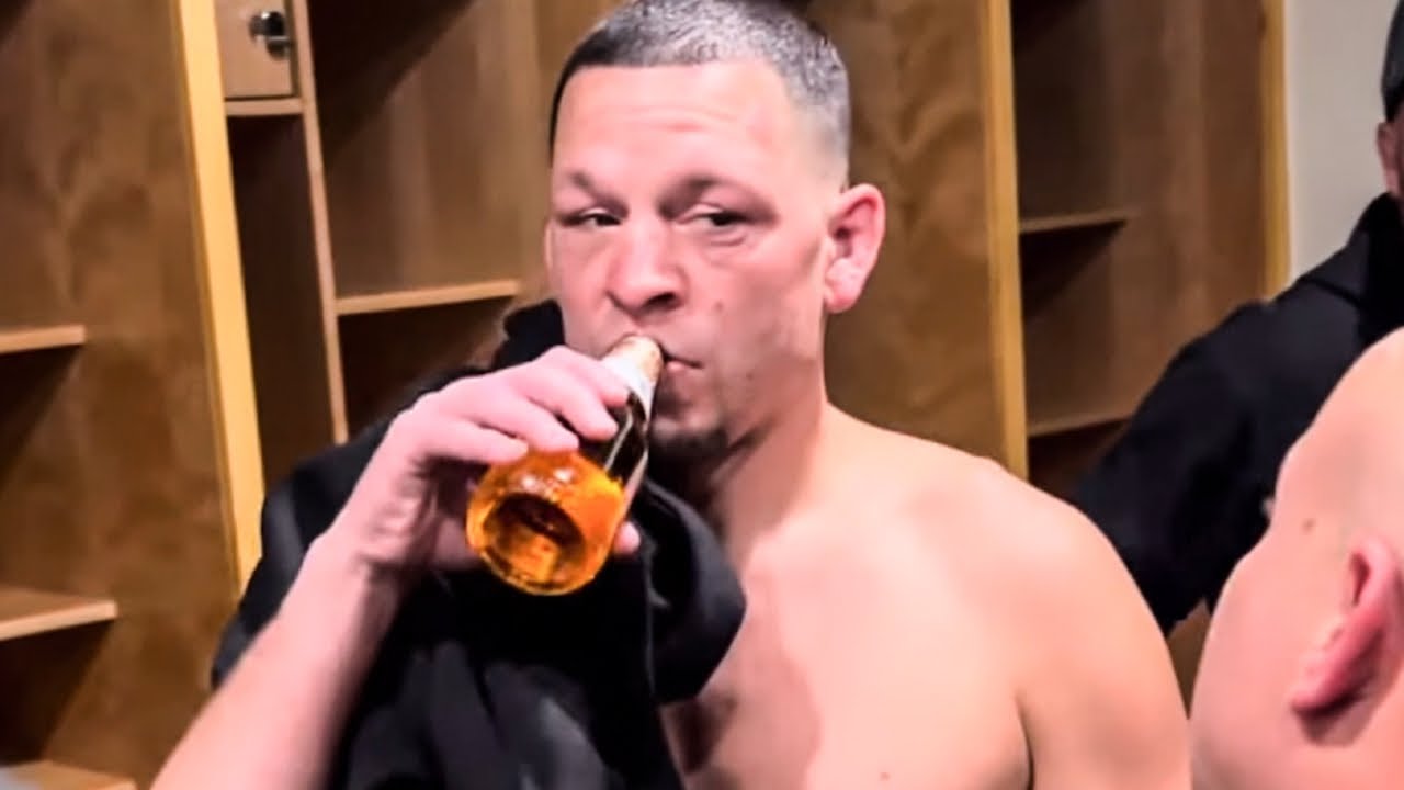 Nate Diaz CHUGS BEER after BEATING Jorge Masvidal & CELEBRATES in LOCKER ROOM • BEHIND THE SCENES