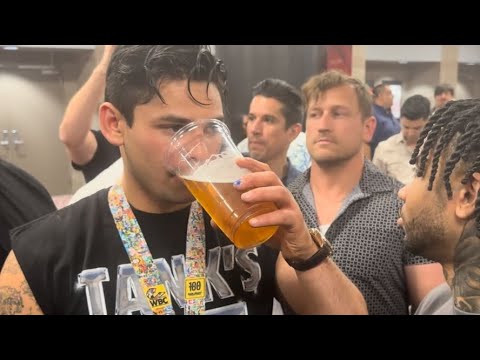 Ryan Garcia GETTING LIT at Gervonta Davis vs Frank Martin DRINKING BEER & HAVING A GOOD TIME