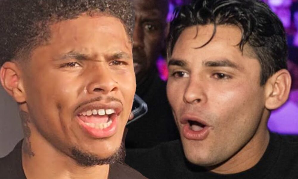 Shakur Stevenson ERUPTS on Ryan Garcia after he REACTS to him BEATING Artem Harutyunyan