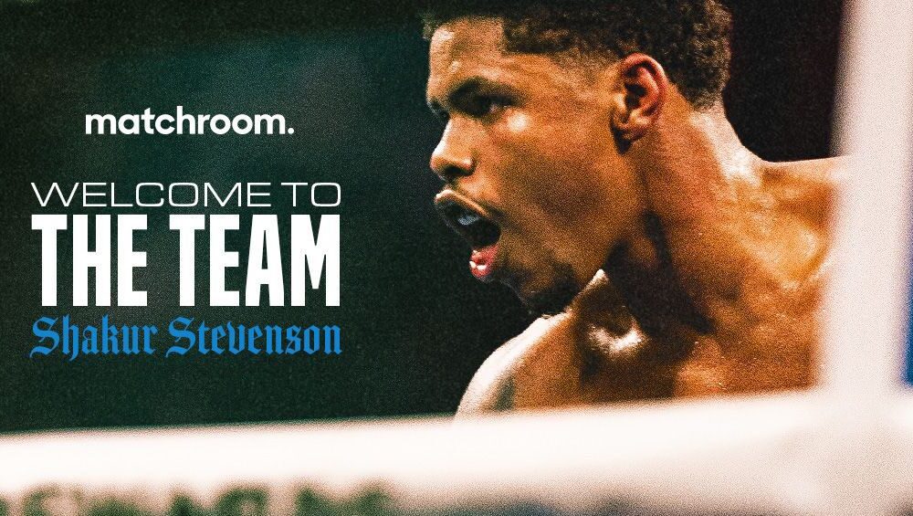 Shakur Stevenson officially signs with Matchroom Boxing ahead of his comeback