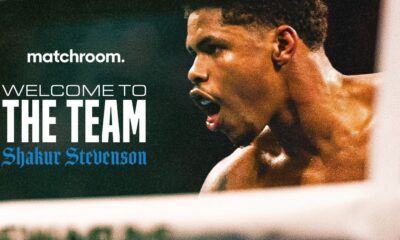 Shakur Stevenson officially signs with Matchroom Boxing ahead of his comeback