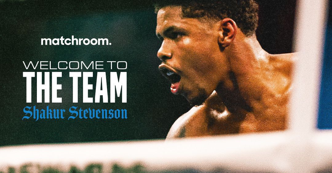 Shakur Stevenson officially signs with Matchroom Boxing ahead of his comeback